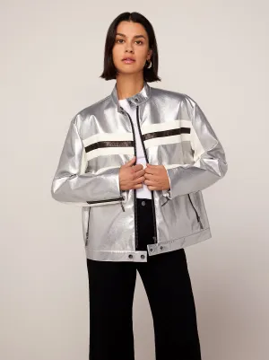 Ada Silver Vinyl Jacket