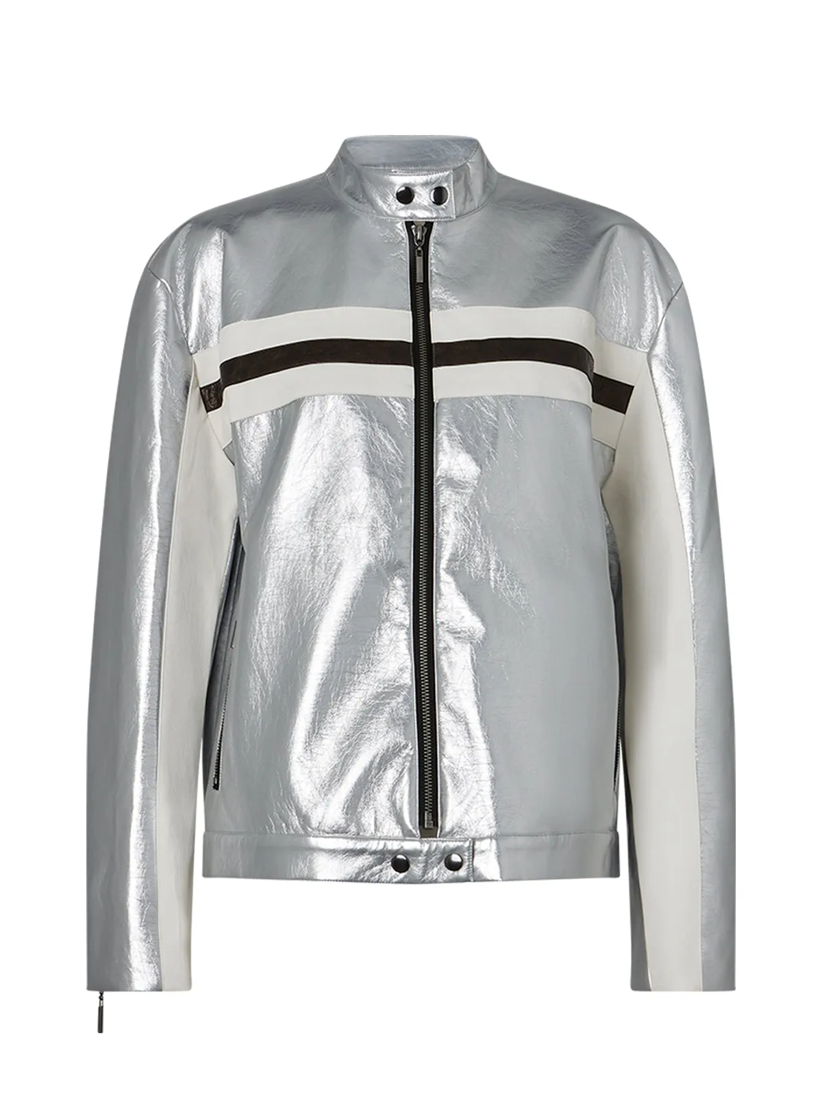 Ada Silver Vinyl Jacket