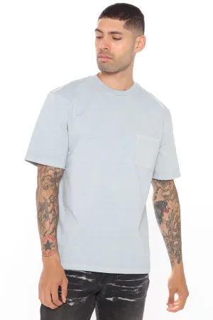 Adam Short Sleeve Pocket Tee - Blue