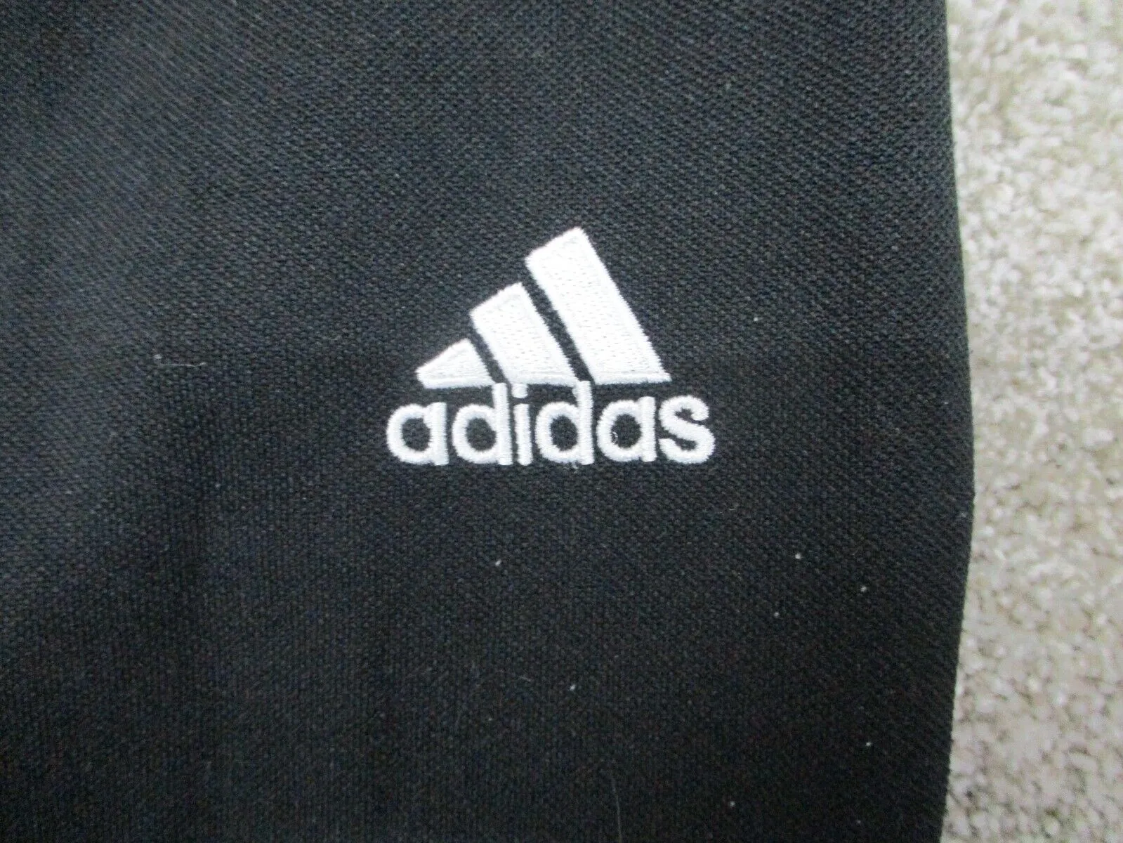 Adidas Jogger Pants Youth Girls Large Black Mid Rise Activewear Running Pant