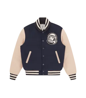 ARCH LOGO VARSITY JACKET - NAVY