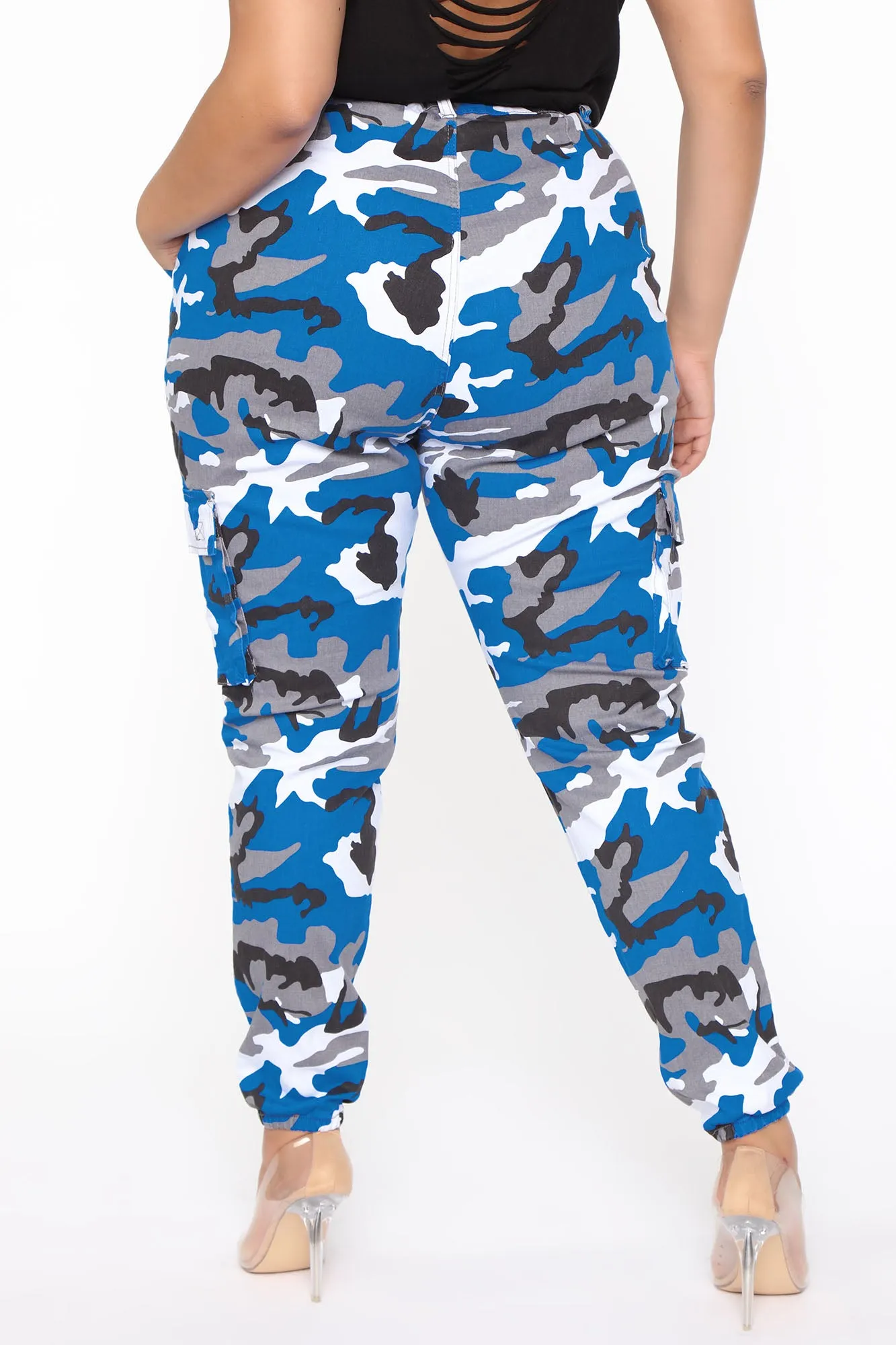 Battle For Your Love Camo Joggers - Blue/combo