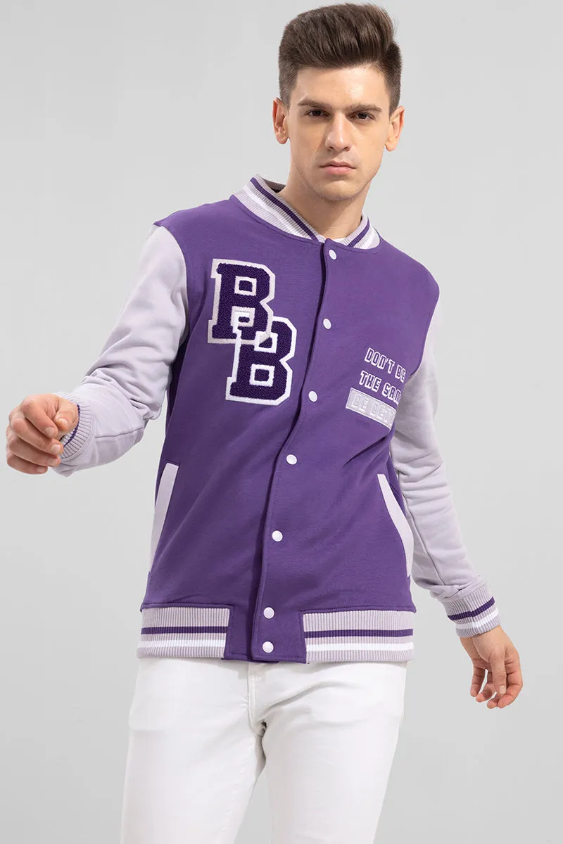 Be Better Purple Varsity Jacket