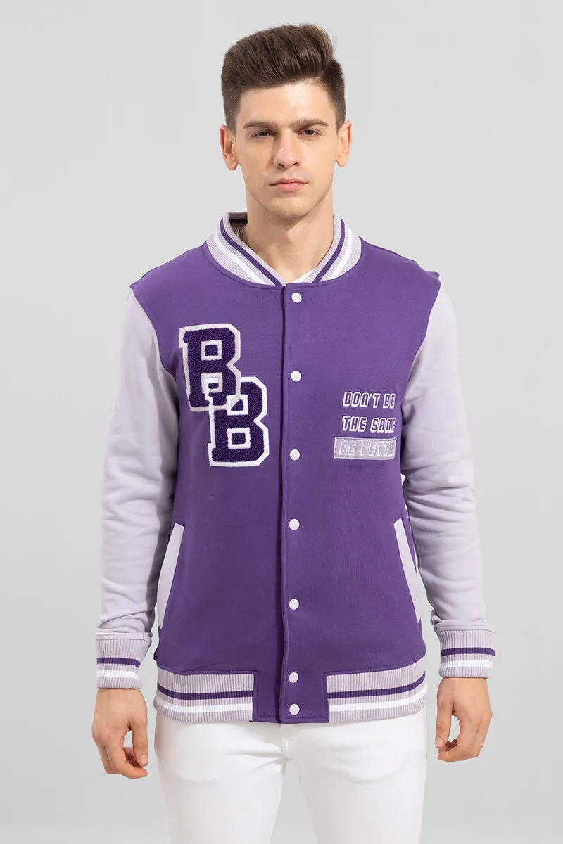 Be Better Purple Varsity Jacket