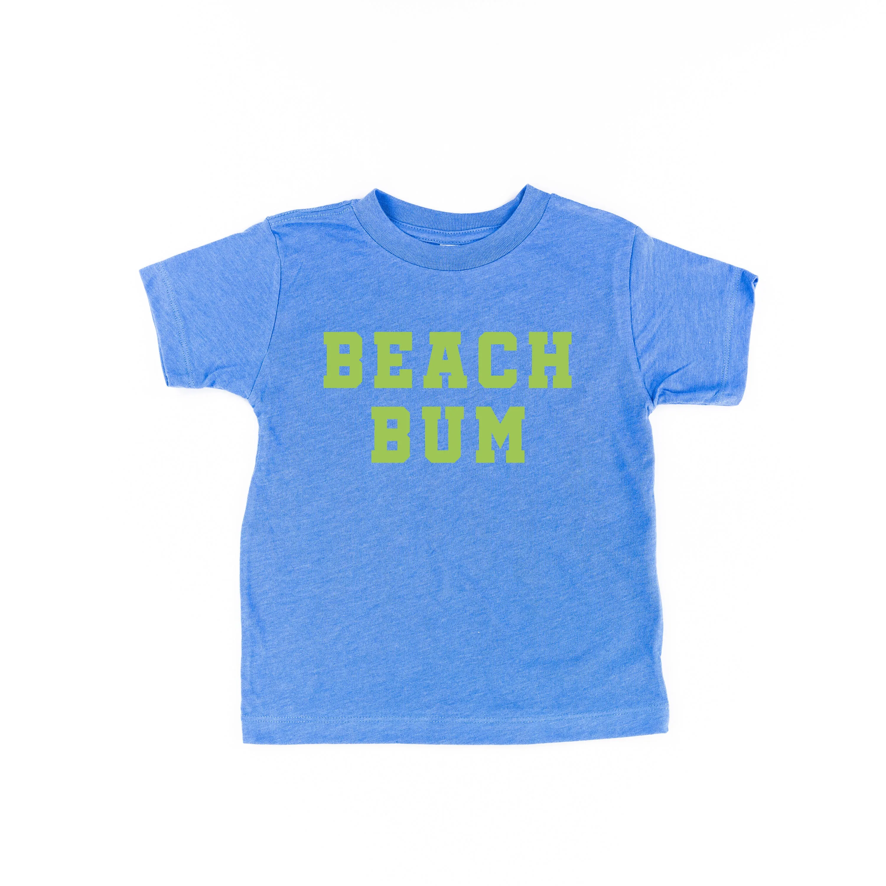 BEACH BUM DESIGN FRONT / OCEAN SUNSET BACK - Short Sleeve Child Shirt