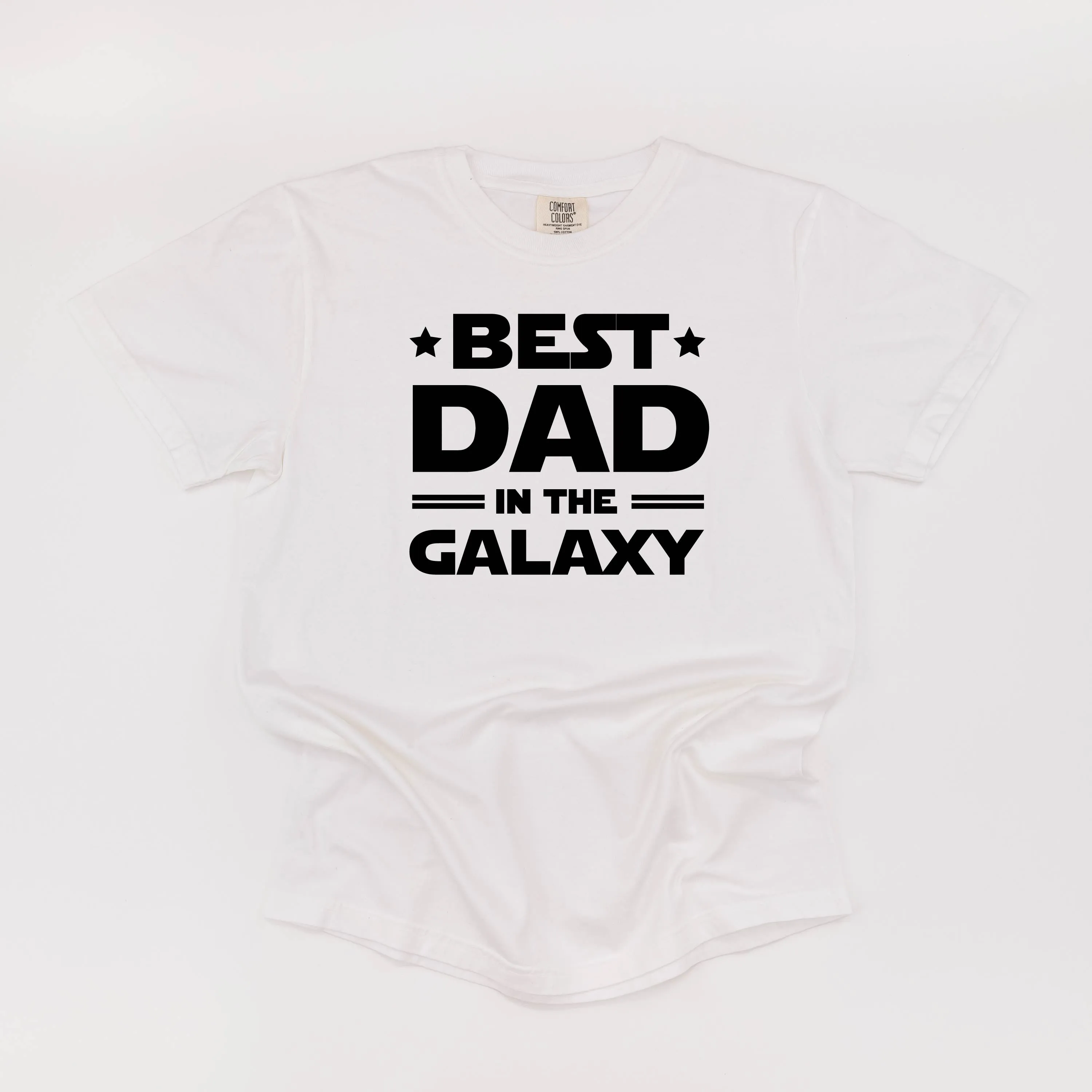 Best Dad in the Galaxy - SHORT SLEEVE COMFORT COLORS TEE