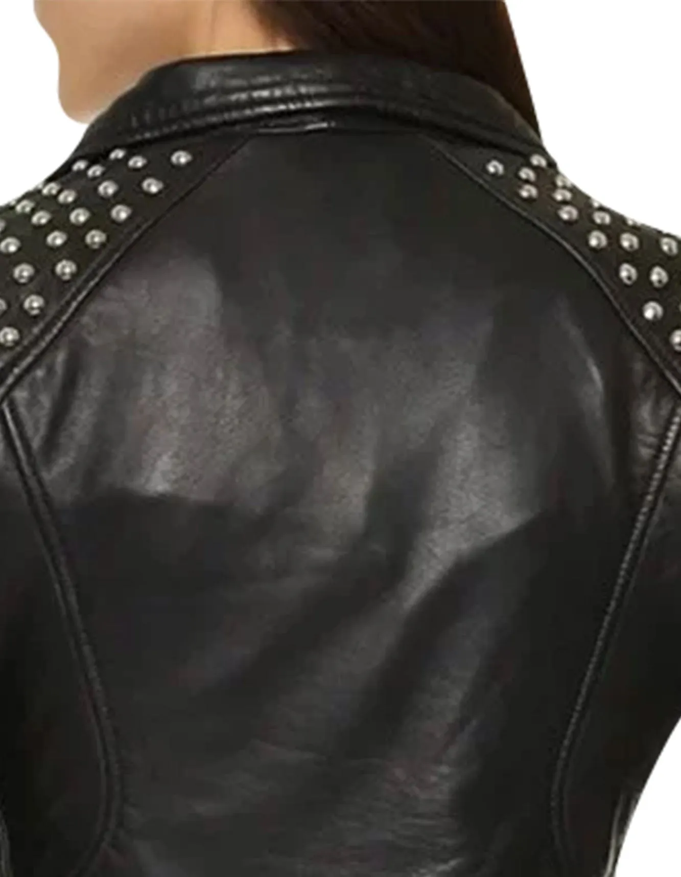 Black Studded Motorcycle Jacket