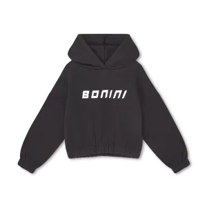 Bonini - Cropped Hoodie, Black