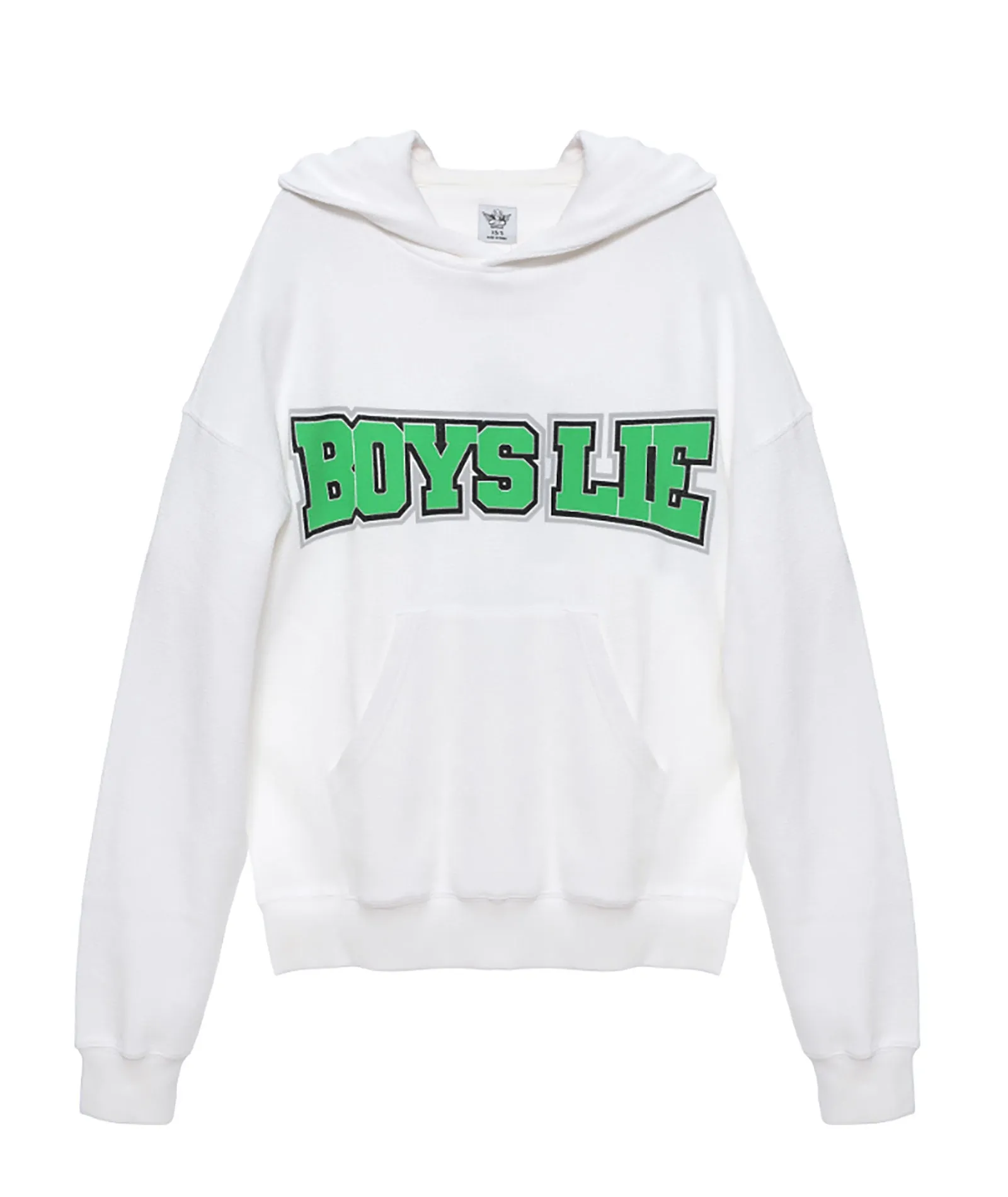 Boys Lie Women White Don't Fumble Racer Hoodie