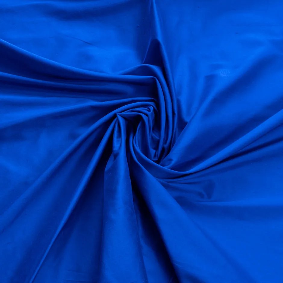 Bright Blue Powerloom Silk Dupion