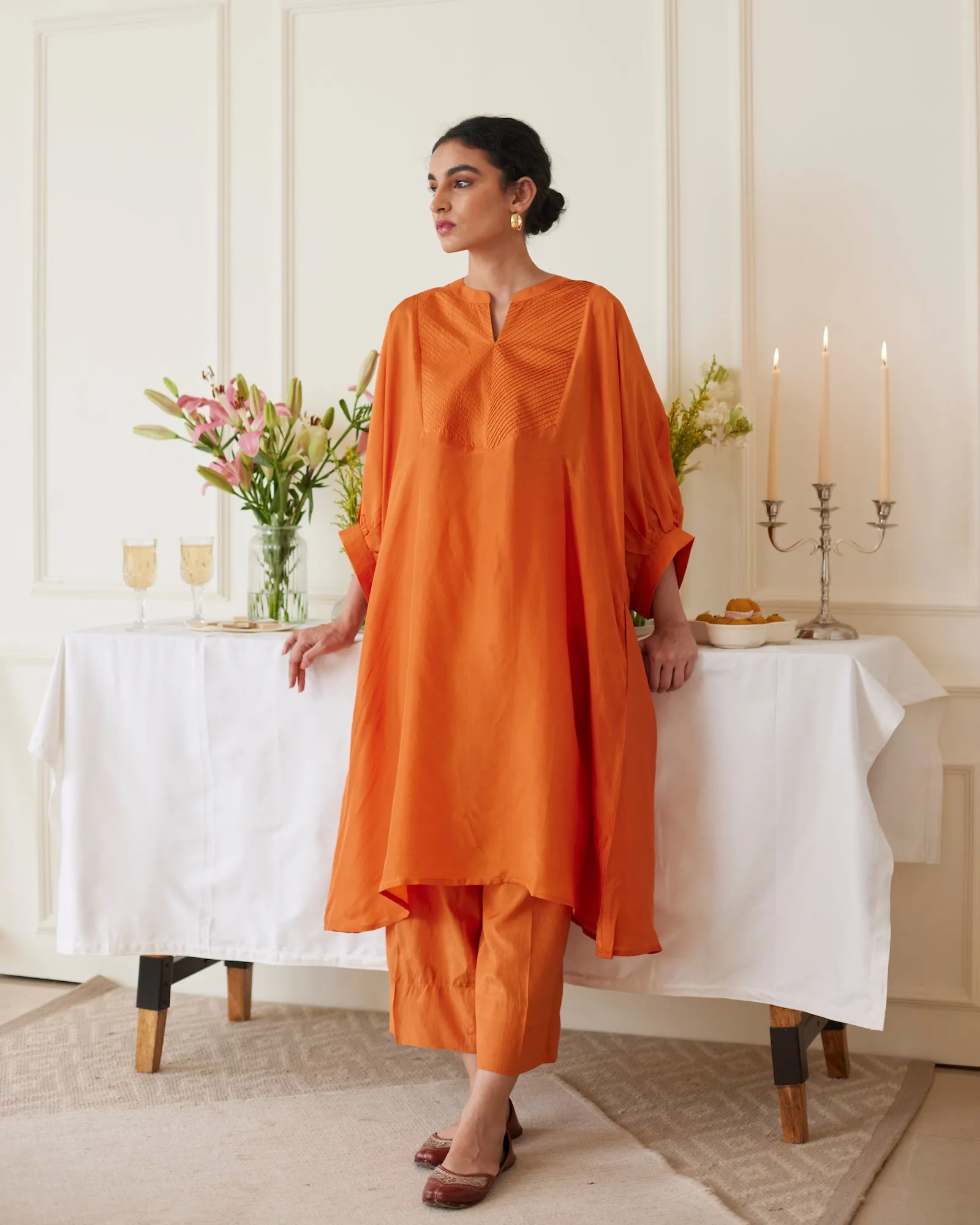 Burnt Orange Co-ord Kurta Set