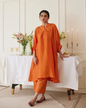 Burnt Orange Co-ord Kurta Set