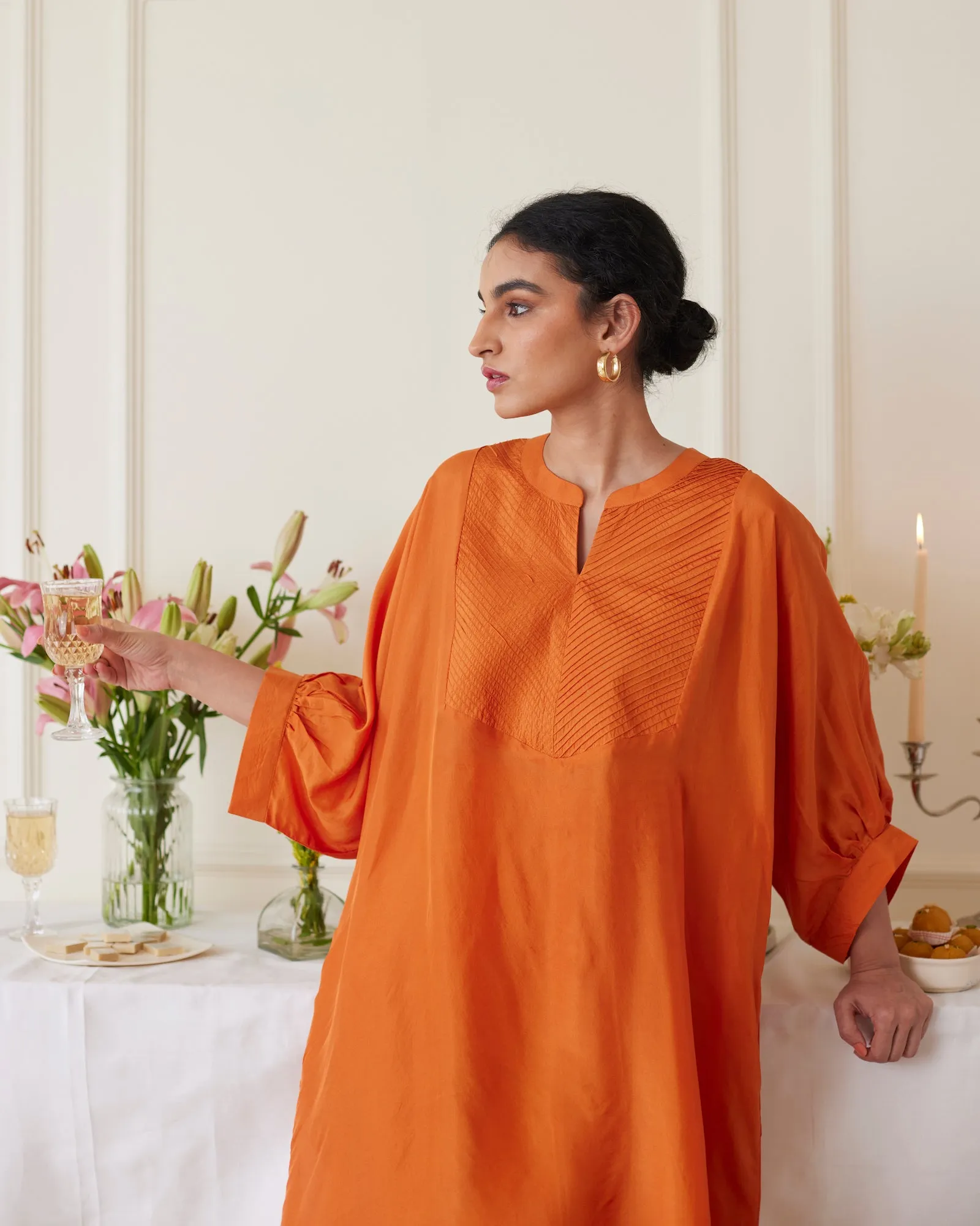 Burnt Orange Co-ord Kurta Set