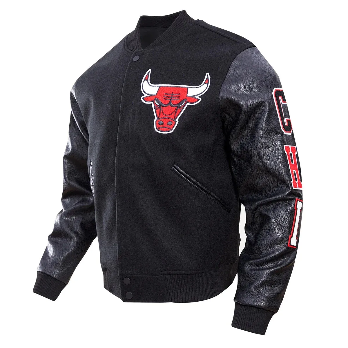 Chicago Bulls Black Varsity Jacket