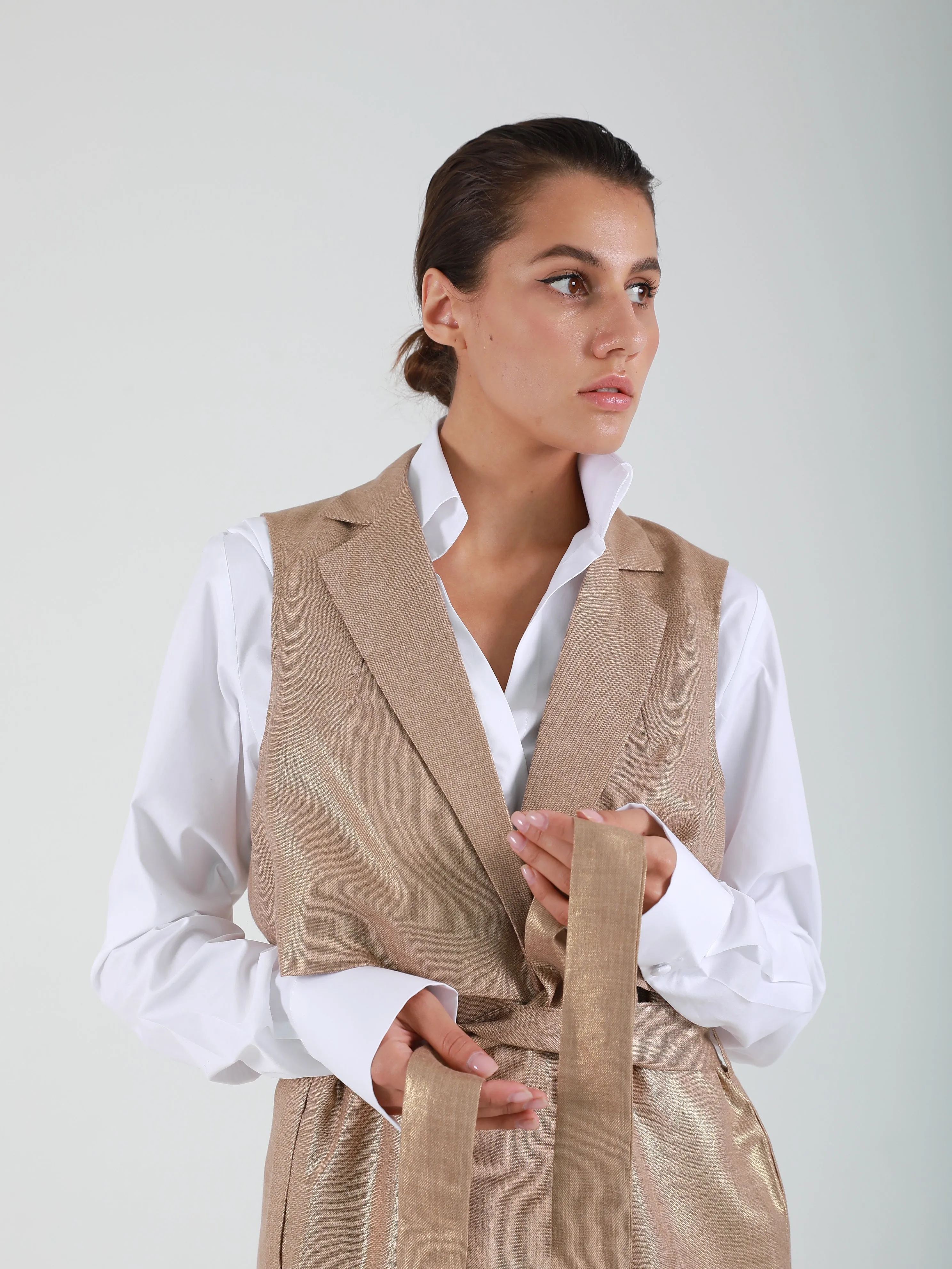 Classic Belted Waistcoat