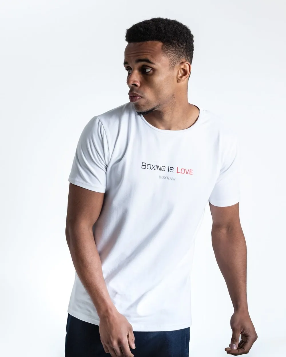 CLASSIC BOXING IS LOVE T-SHIRT - WHITE