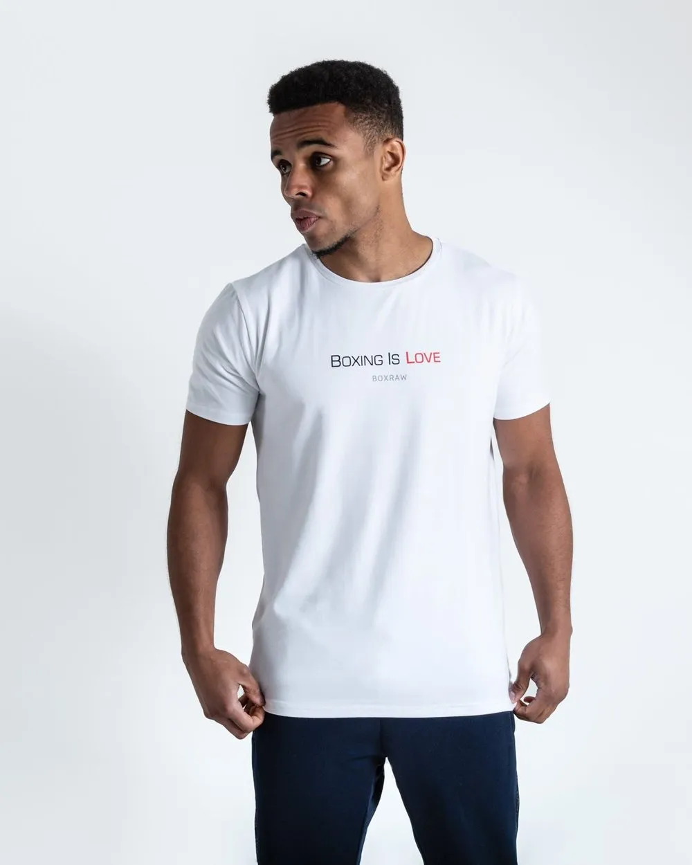 CLASSIC BOXING IS LOVE T-SHIRT - WHITE