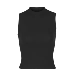 COTTON JERSEY MOCK NECK TANK | SOOT