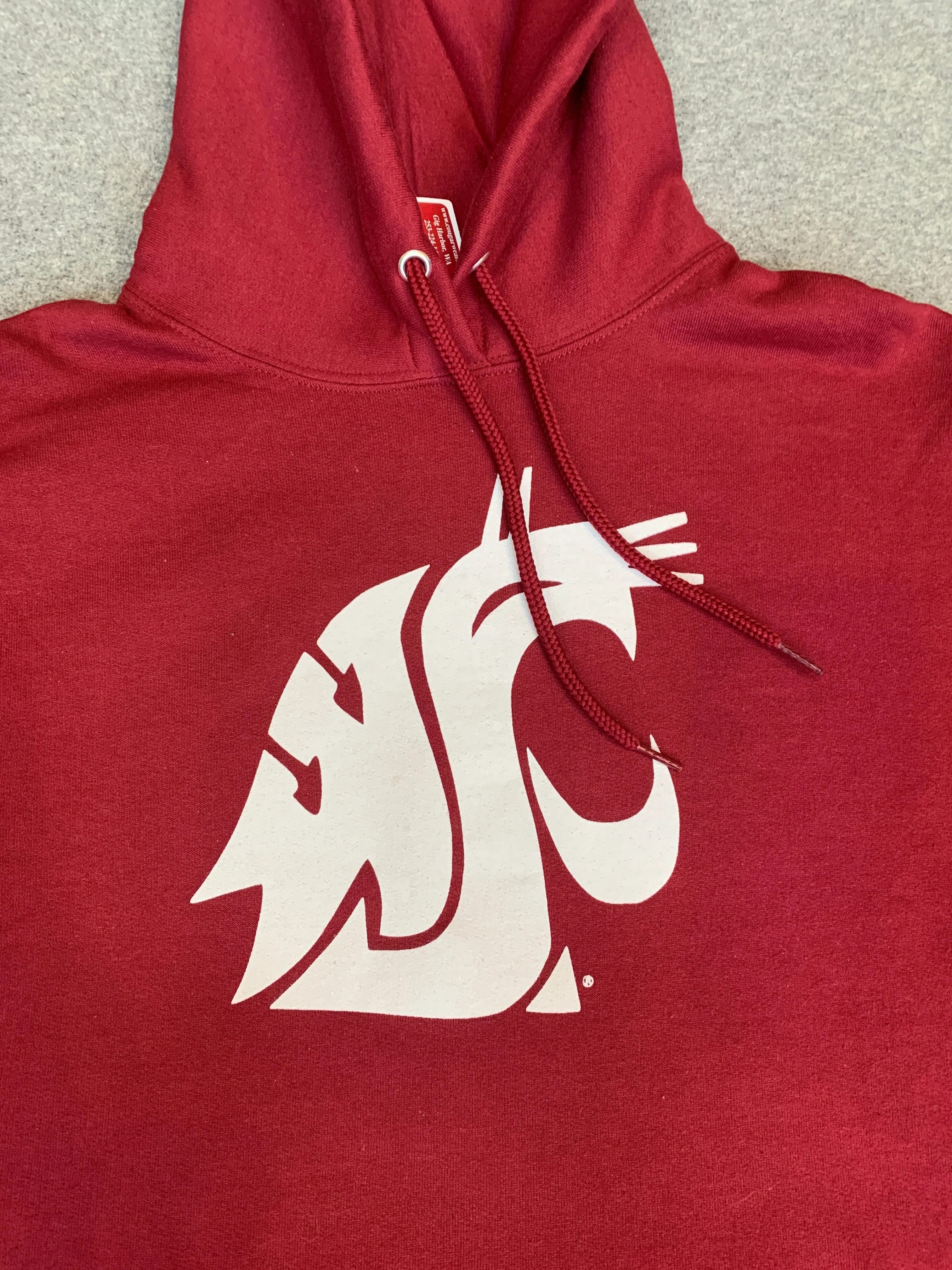 Crimson Unisex Screen Printed Logo Hoodie