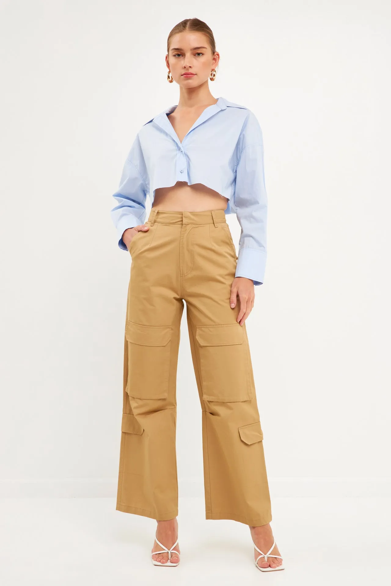 English Factory - Wide Leg Cargo Pants - Final sale