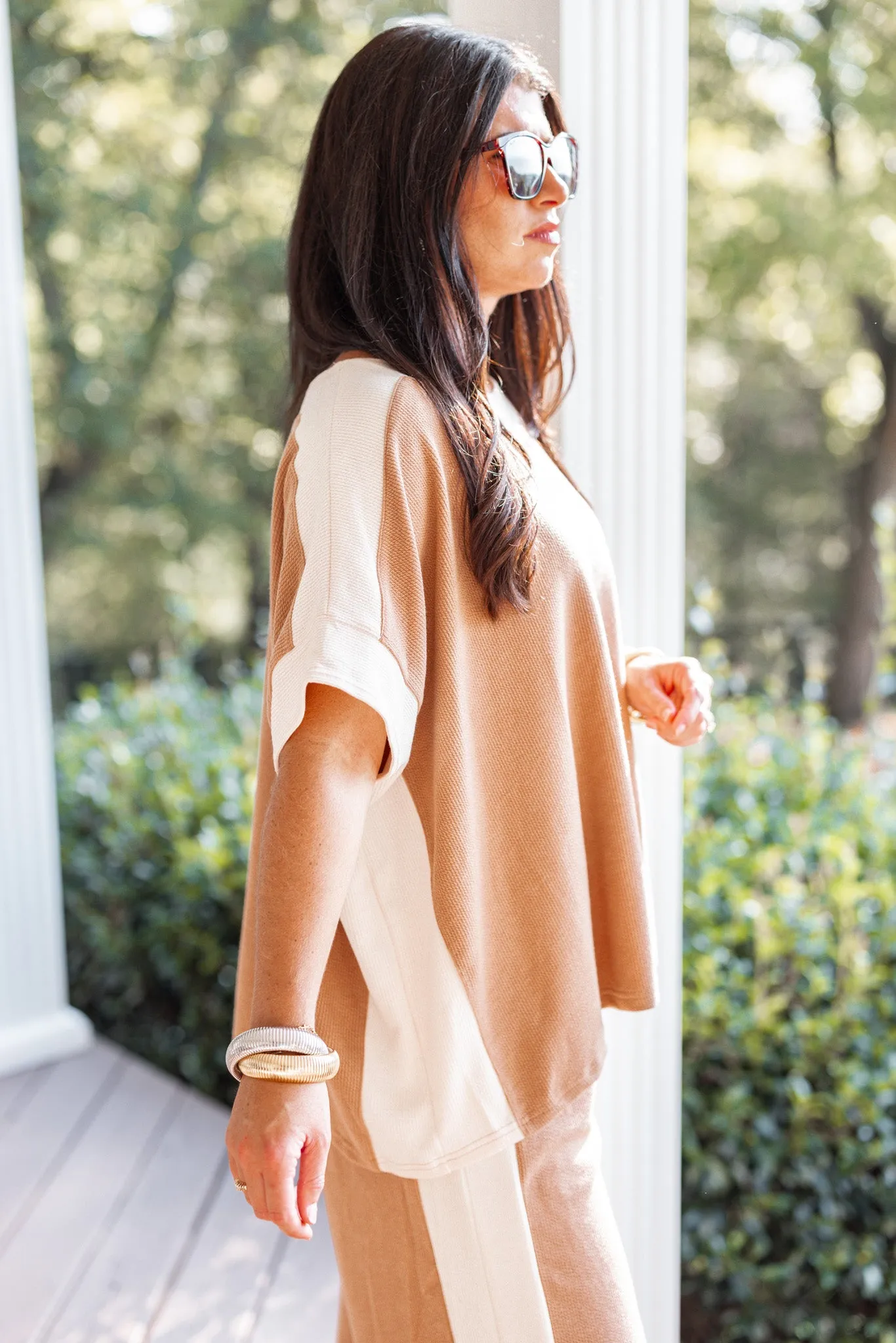 Everyday Trends Caramel Textured Top