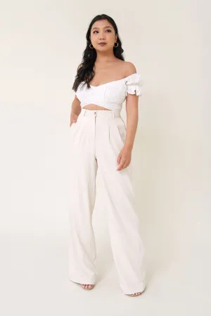 Everyday Trouser Pants - Cream