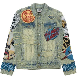 F1055 Brave Heart Denim Jacket - Dirt