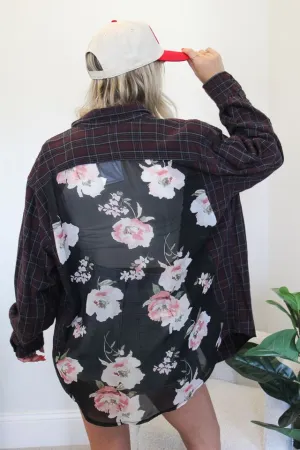 Floral Back Flannel #10