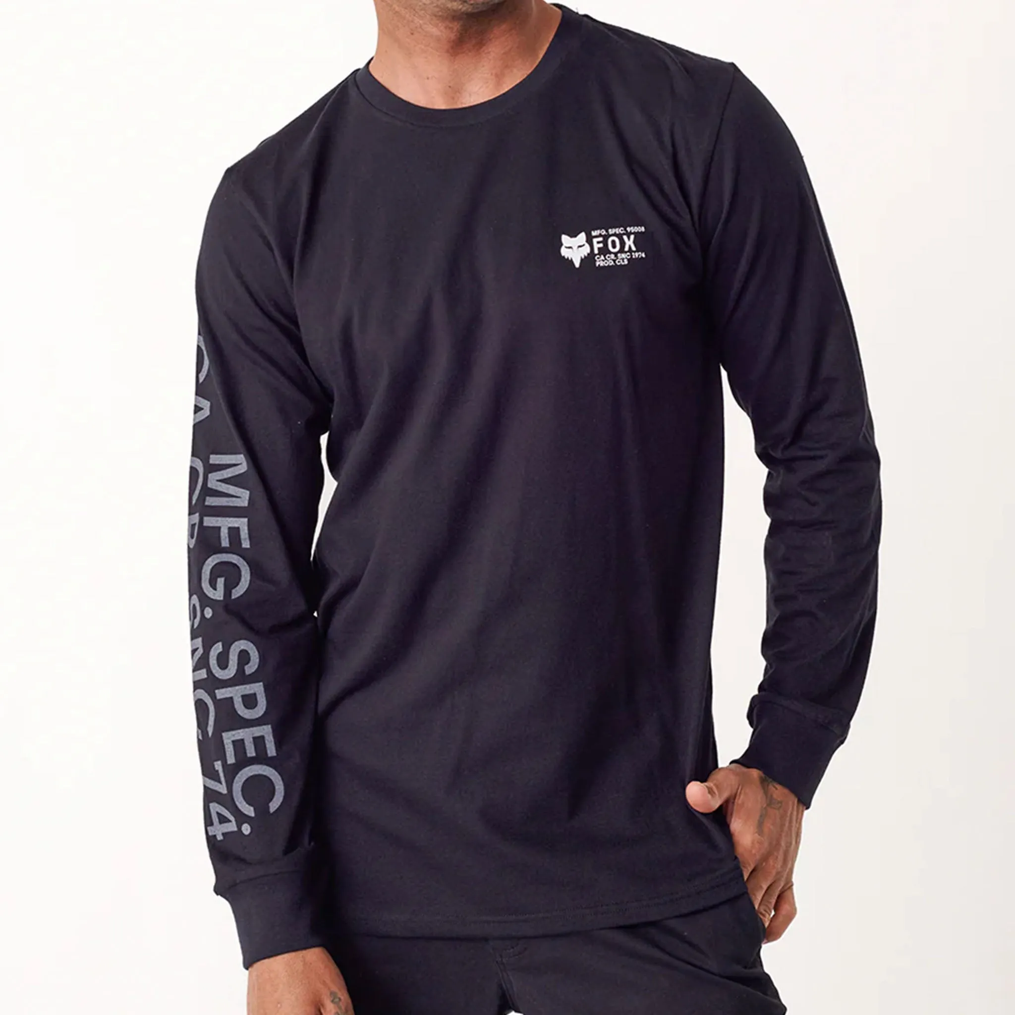 Fox Barge Long Sleeve Tee (Black)