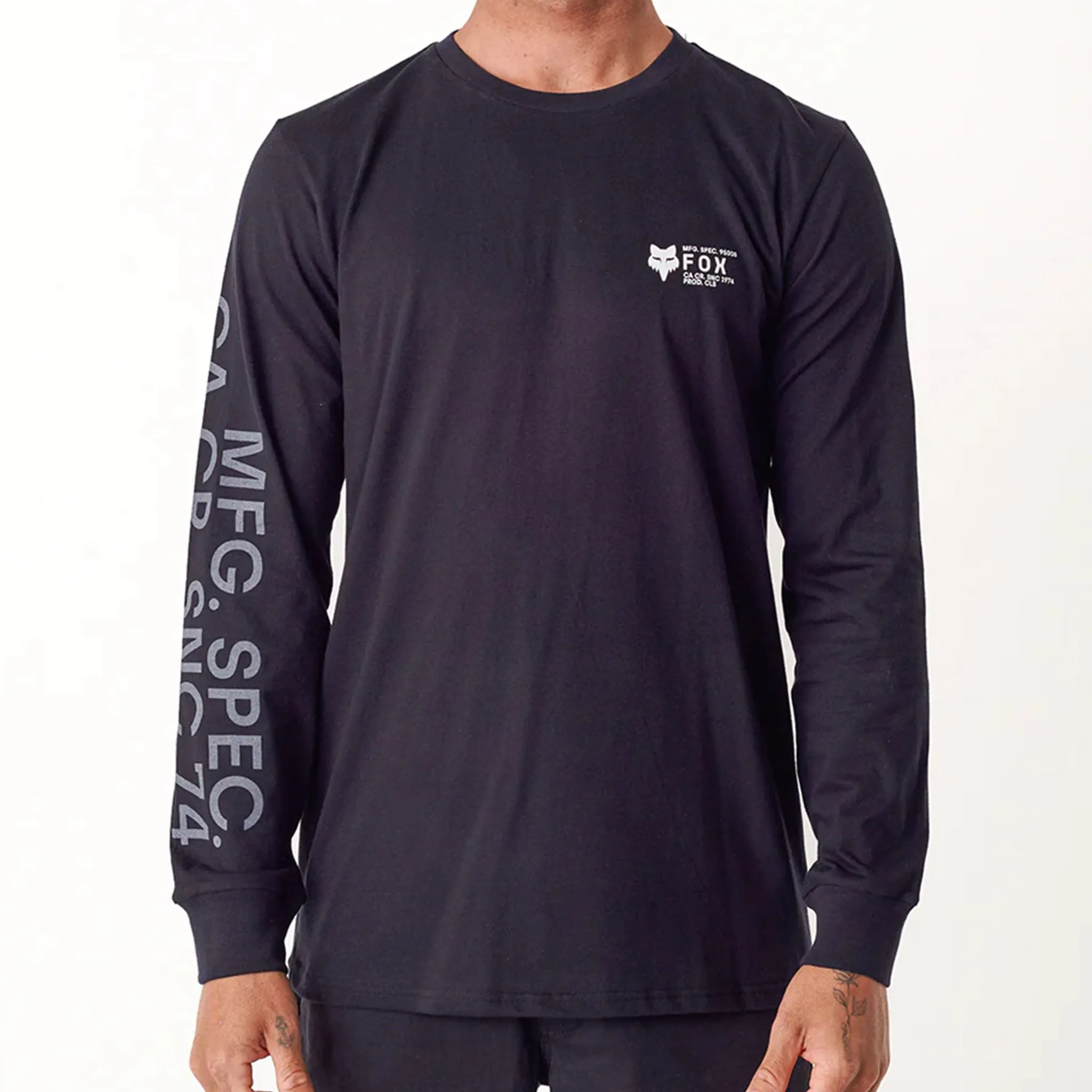 Fox Barge Long Sleeve Tee (Black)