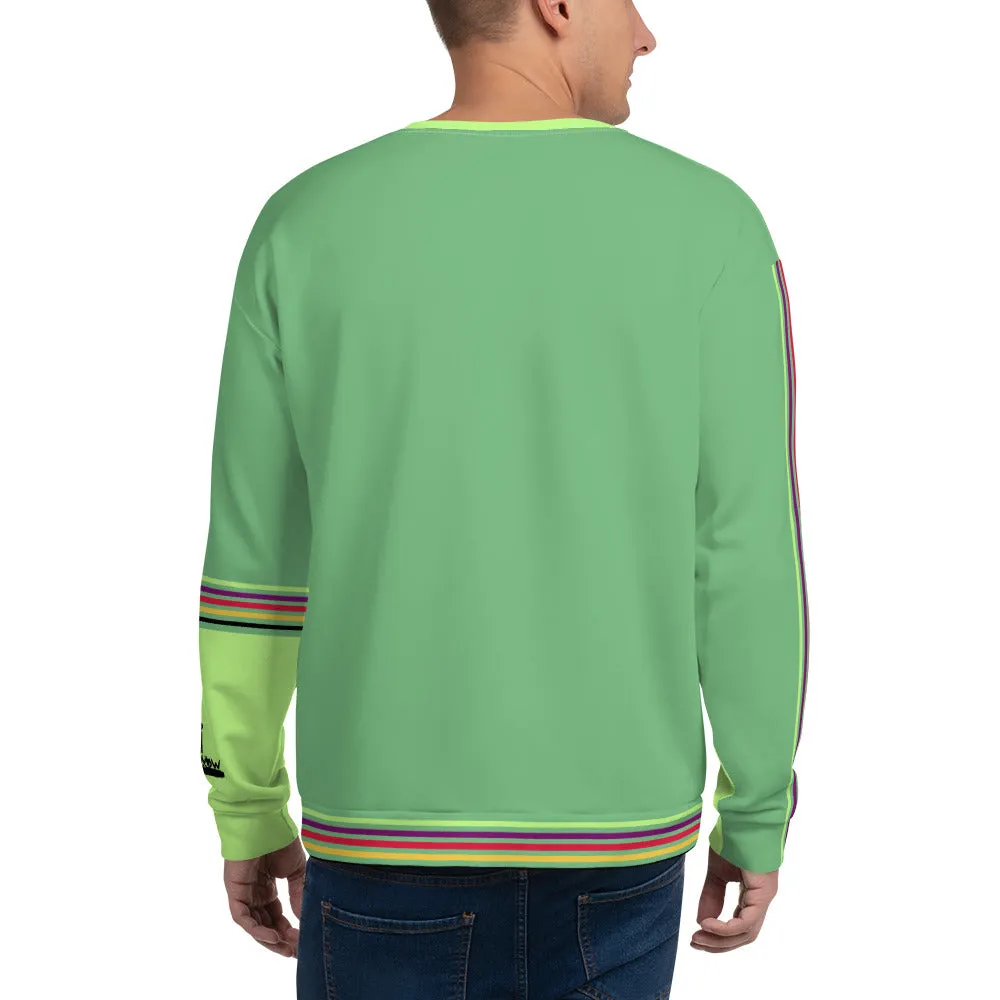 Green unisex Sweatshirt.