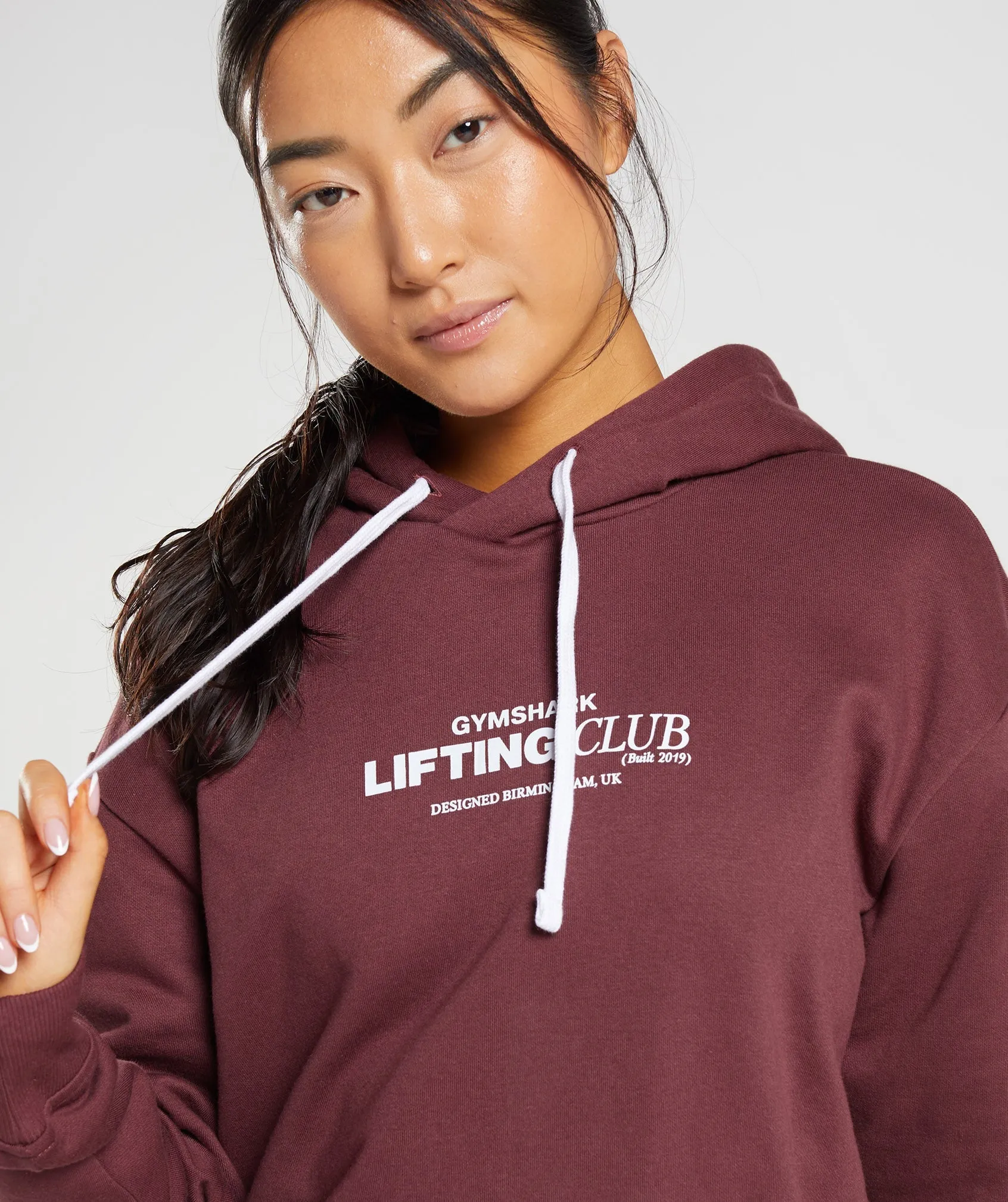 Gymshark Social Club Oversized Hoodie - Cherry Brown