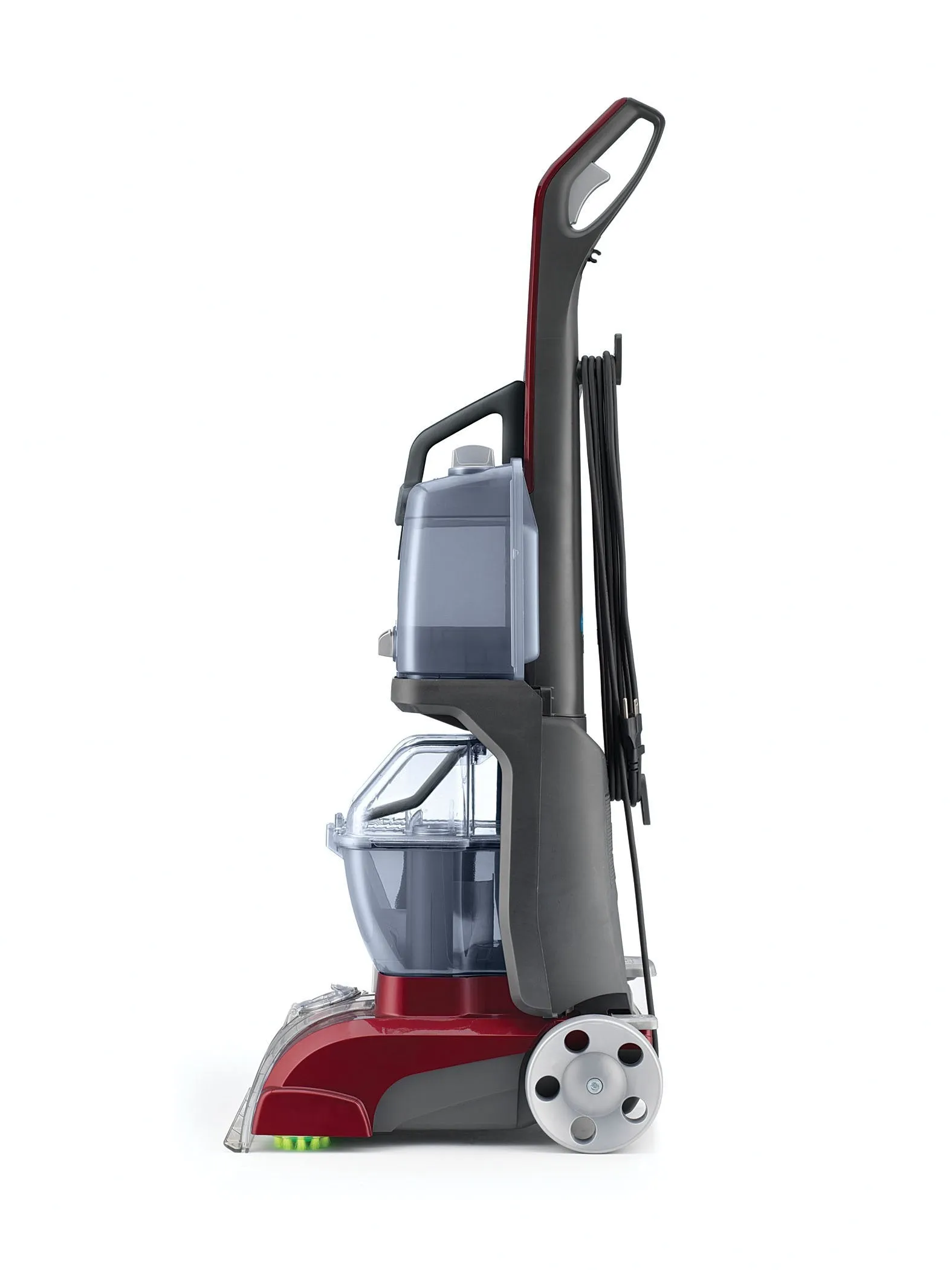 Hoover Power Scrub Deluxe Carpet Cleaner Machine, Upright Shampooer, FH50150, Red