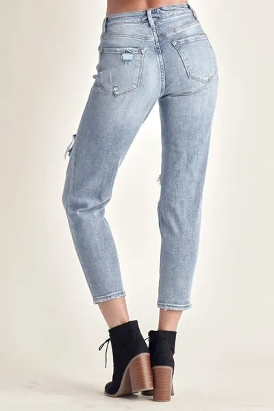 Kendra - Distressed Slim Cropped Jeans - Risen - Exclusively Online