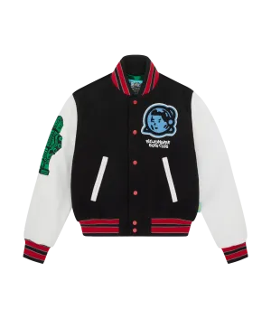 KIDS ASTRO VARSITY JACKET - BLACK