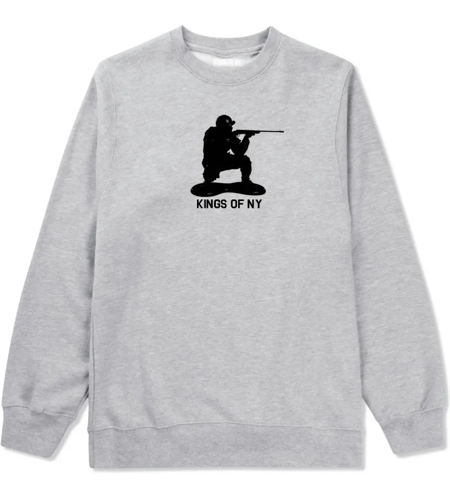 Kings Of NY Green Army Men Crewneck Sweatshirt