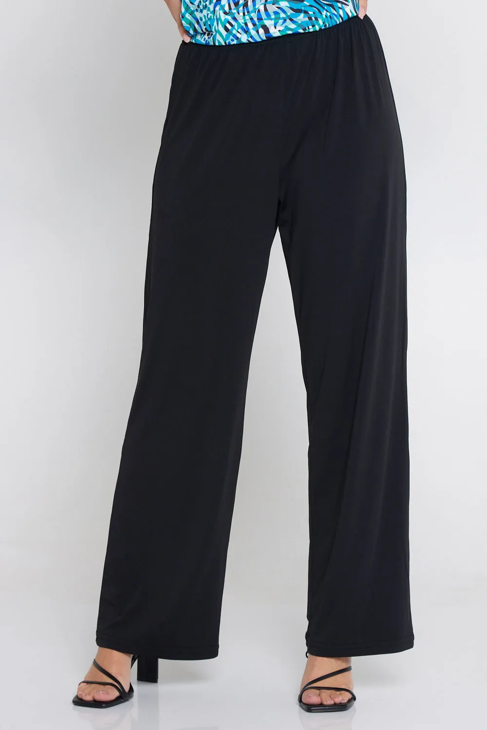 Krista Wide Leg Pants - Black