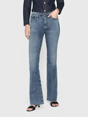 Le Easy Flare Raw Hem Jeans