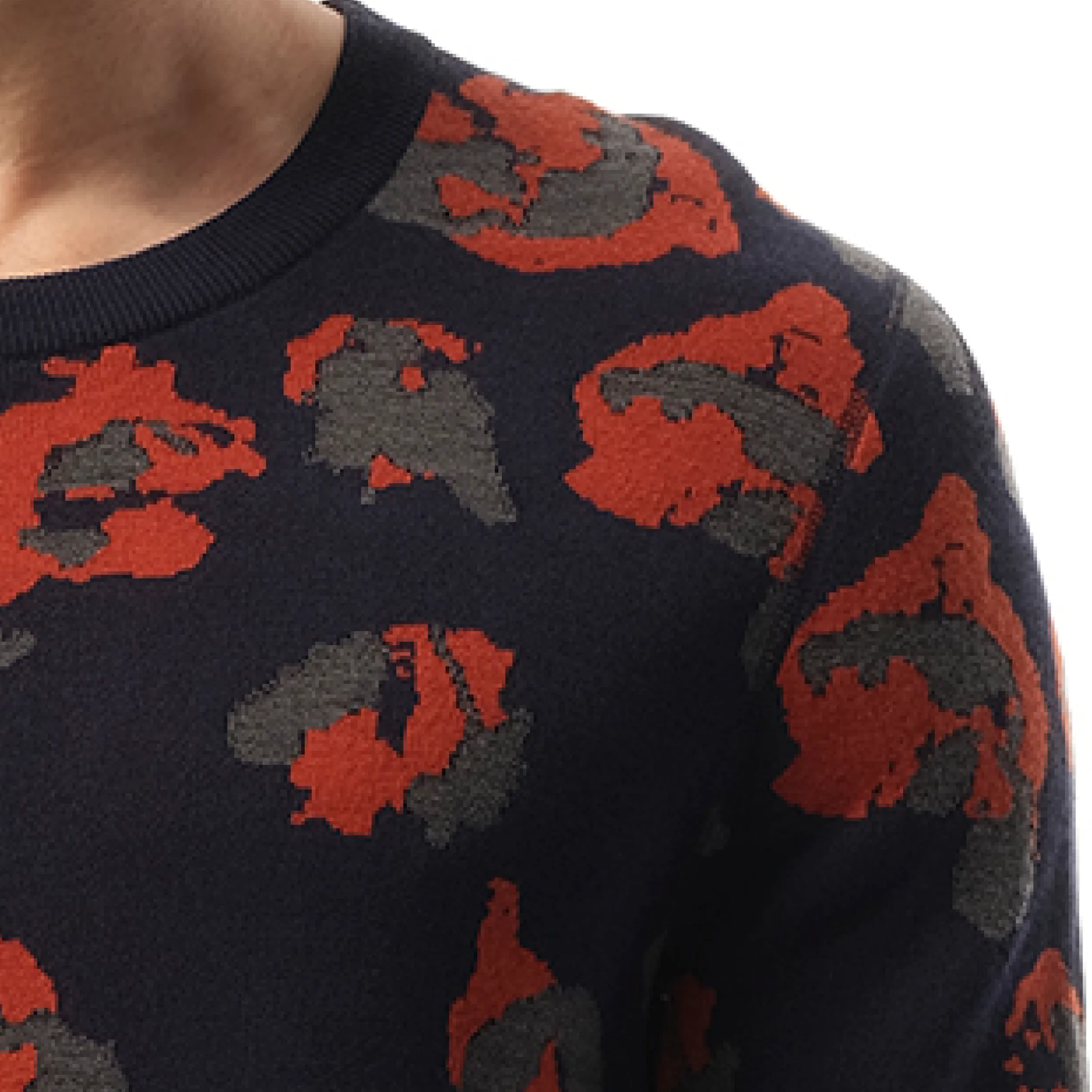 Leopard Jacq Sweatshirter in Navy