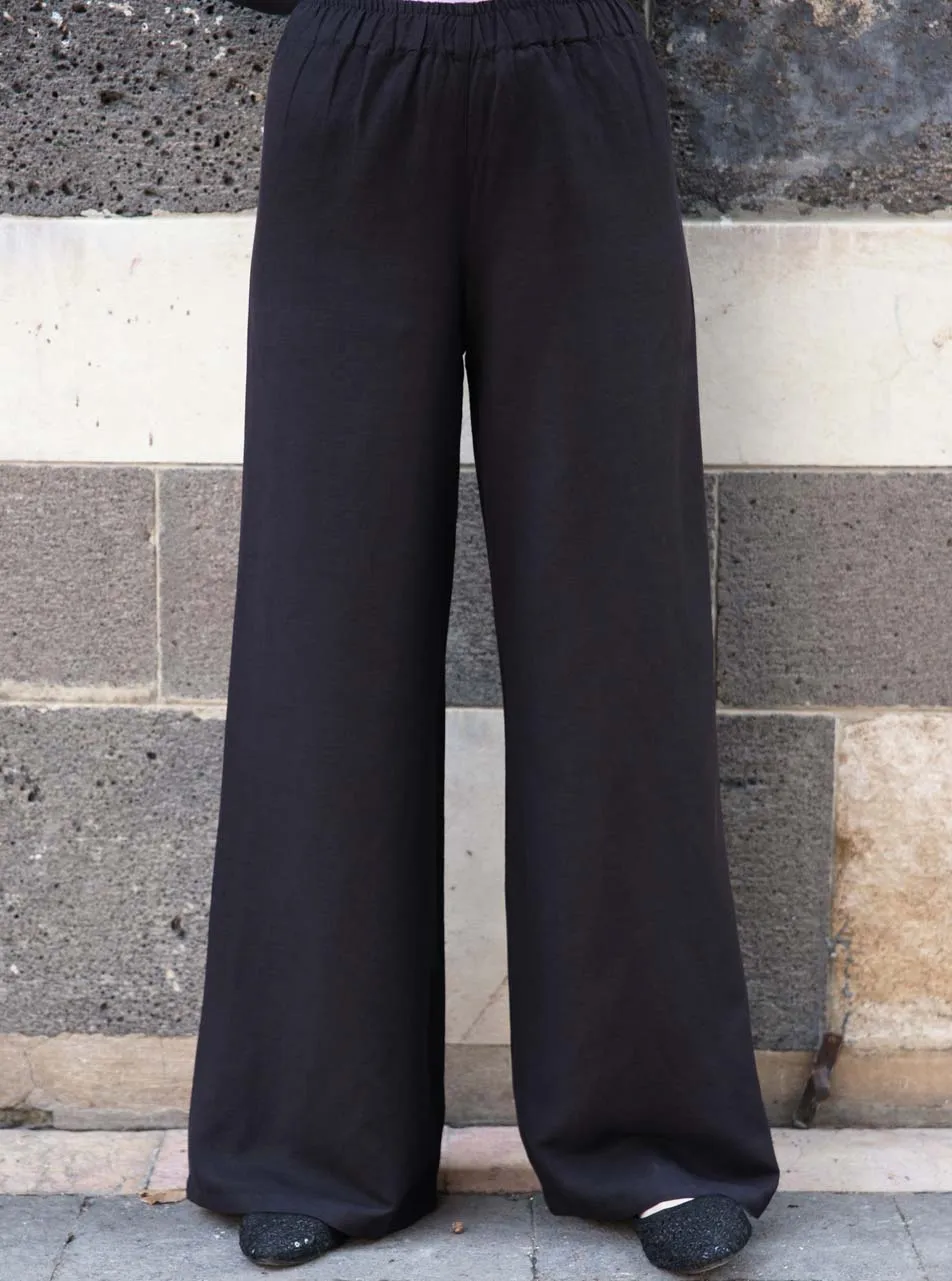 Linen Comfort Waist Pants