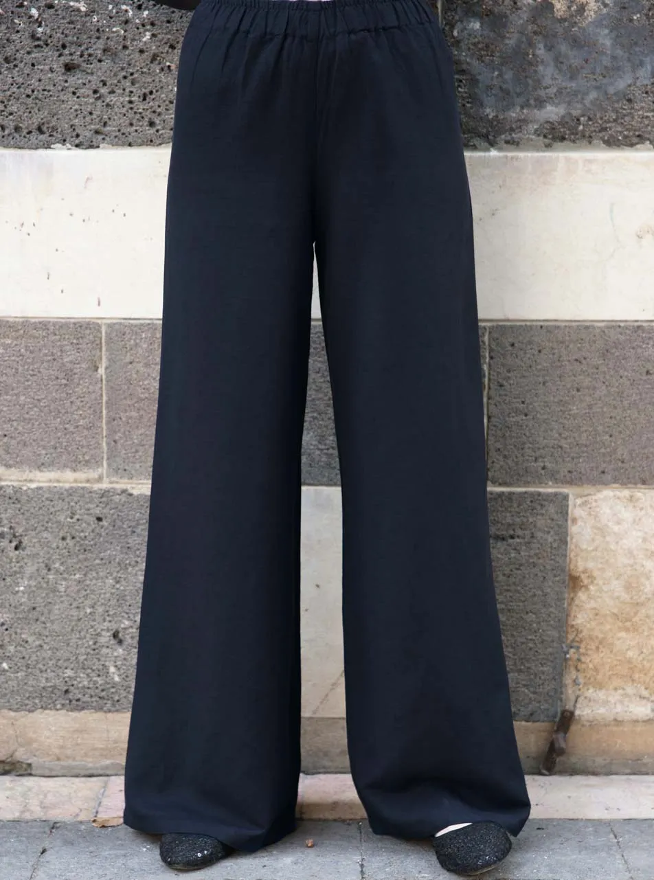 Linen Comfort Waist Pants