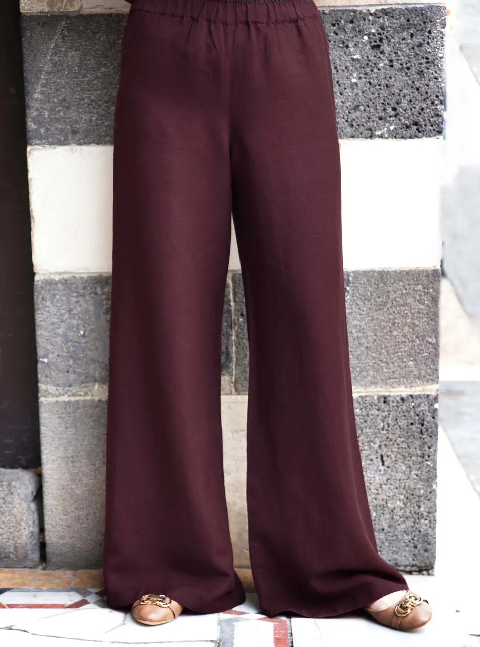 Linen Comfort Waist Pants