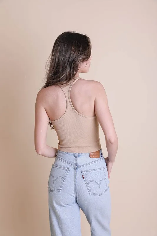 Lola High Neck Racerback Brami Top [ONLINE EXCLUSIVE]