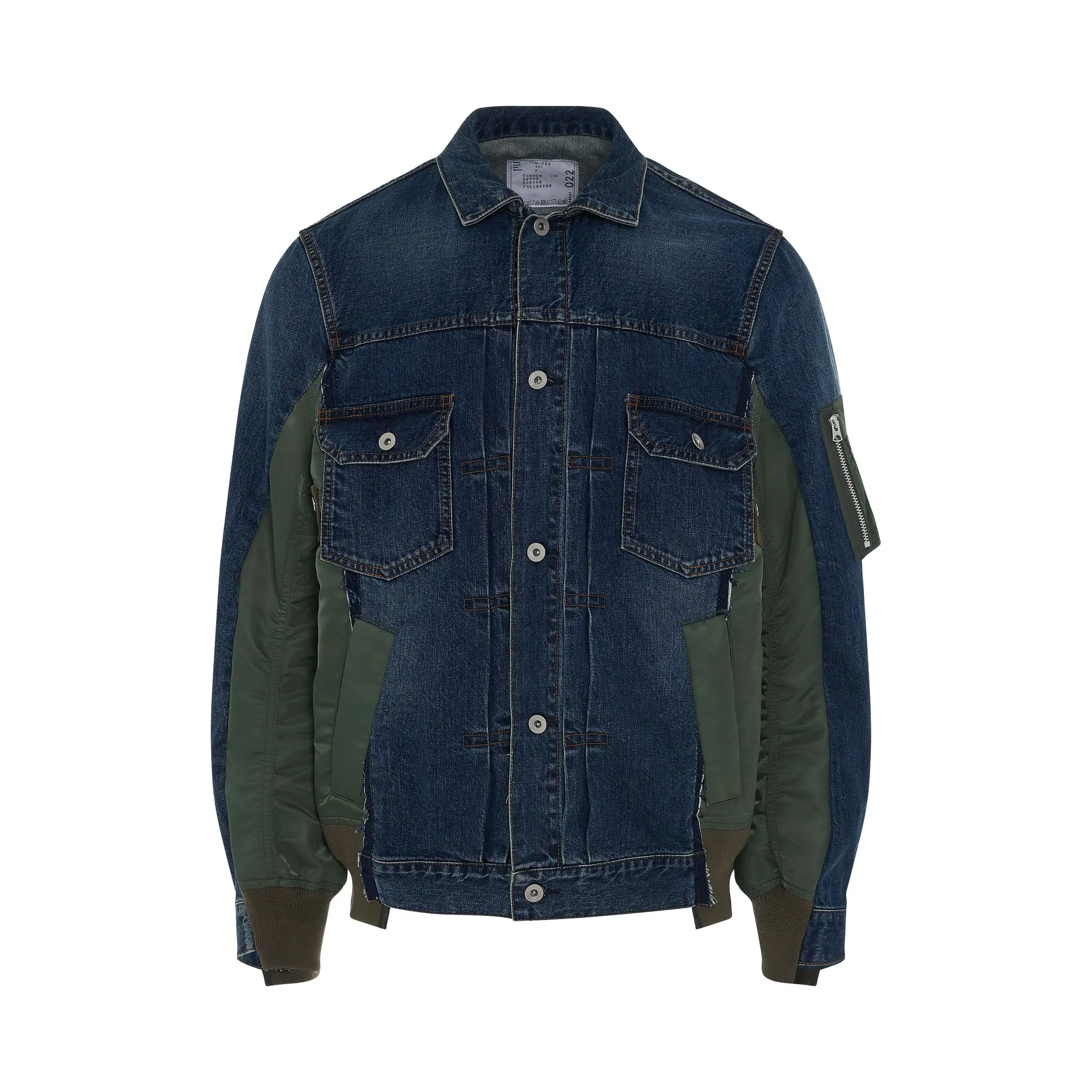 MA-1 Denim Jacket in Blue