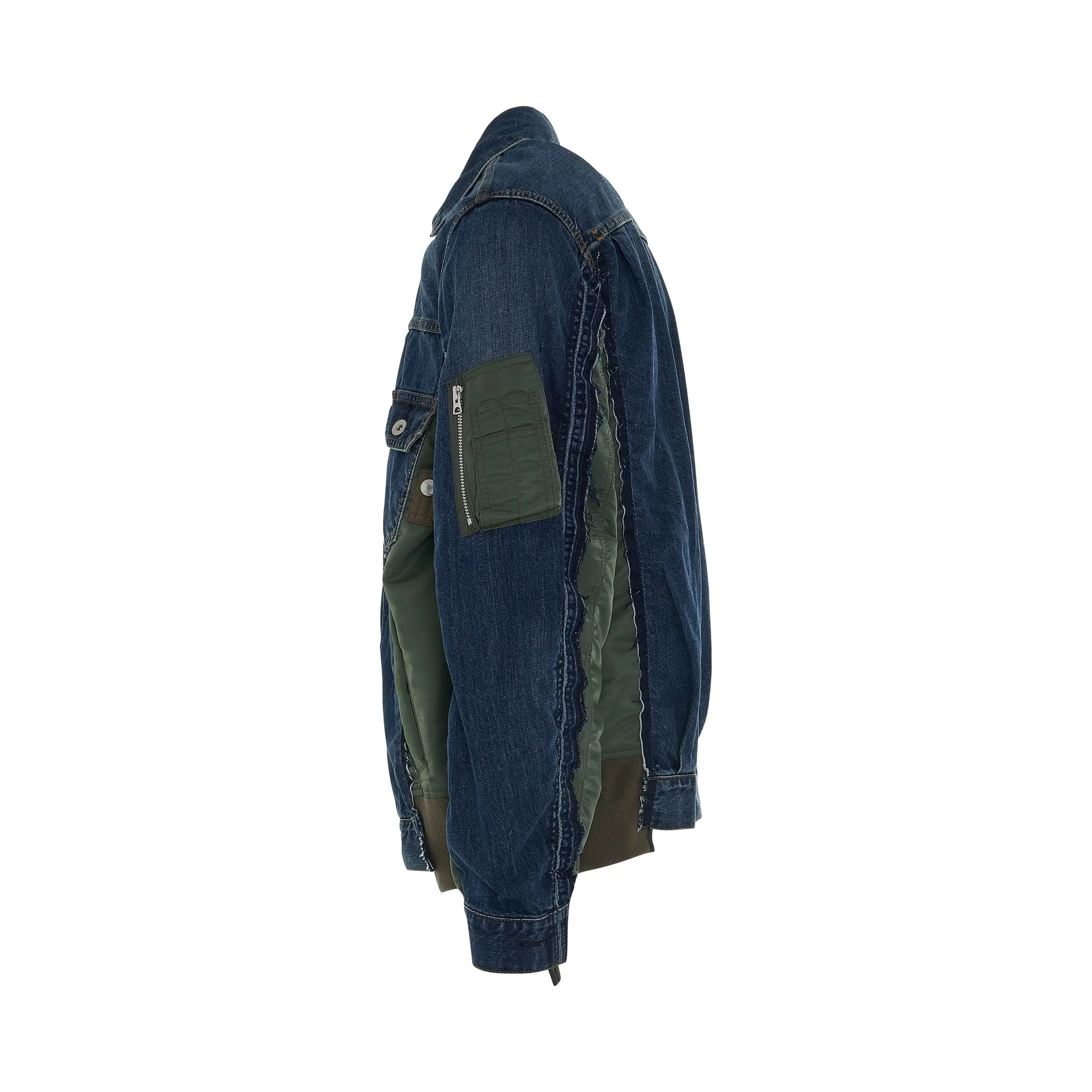 MA-1 Denim Jacket in Blue