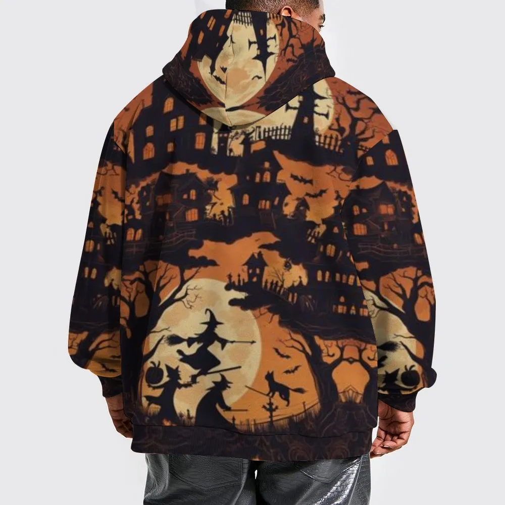 Mens Halloween Mystery Night 3D Print Hoodies