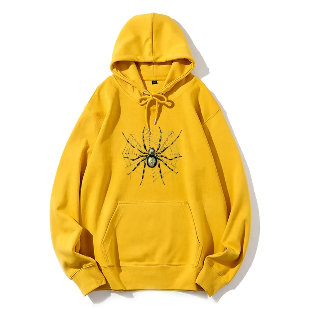 Mens Halloween Spider Graphic Hoodies