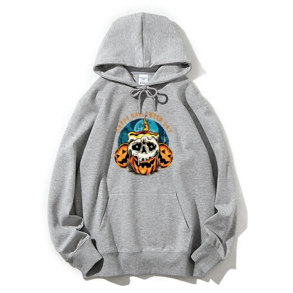 Mens Happy Halloween Day Graphic Hoodies