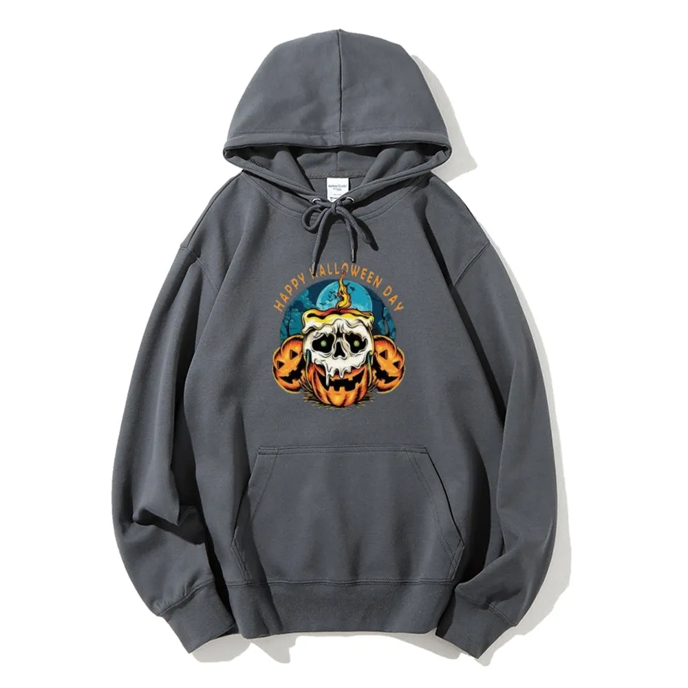 Mens Happy Halloween Day Graphic Hoodies