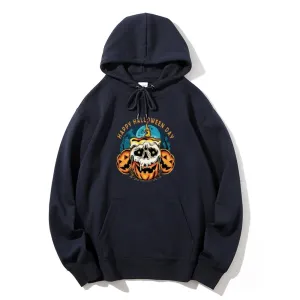 Mens Happy Halloween Day Graphic Hoodies